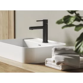   Ravak Nox mosdócsaptelep 190 mm, lefolyó nélkül NX 014.20BLM, matt fekete