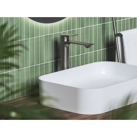   Ravak Plan mosdócsaptelep 300 mm, lefolyó nélkül PN 015.20GB, grafit