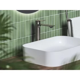   Ravak Plan mosdócsaptelep 300 mm, lefolyó nélkül PN 015.20GB, grafit