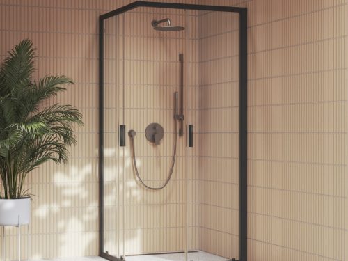 Ravak Plan falba süllyesztett csaptelep, kétutas, belső egységgel PN 062.20GB.O2, grafit