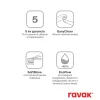 Ravak Chrome II mosdócsaptelep 175 mm lefolyó nélkül CR II 014.20GB, szálcsiszolt grafit
