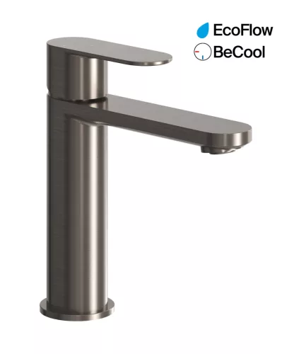 Ravak Chrome II mosdócsaptelep BeCool 175 mm lefolyó nélkül CR II 014.21GB, szálcsiszolt grafit