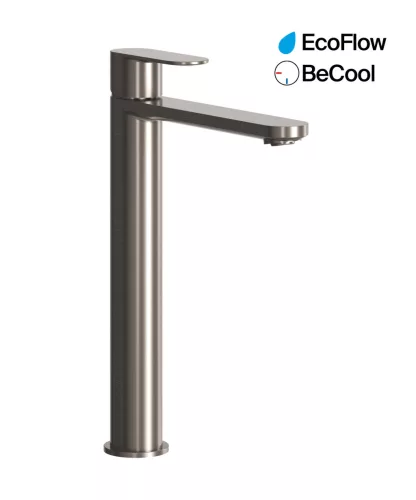 Ravak Chrome II mosdócsaptelep BeCool 300 mm lefolyó nélkül CR II 015.21GB, szálcsiszolt grafit