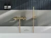 Revers fali kádcsaptelep zuhanyszett nélkül RV 022.60CH, champagne