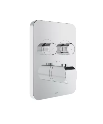 Ravak Flat termosztátos 2-utas csaptelep, alaptest nélkül FL 063.00CR.O2.RB072, króm