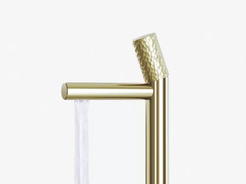 Revers álló mosdócsaptelep 220 mm leeresztő nélkül RV 012A.60CH, champagne