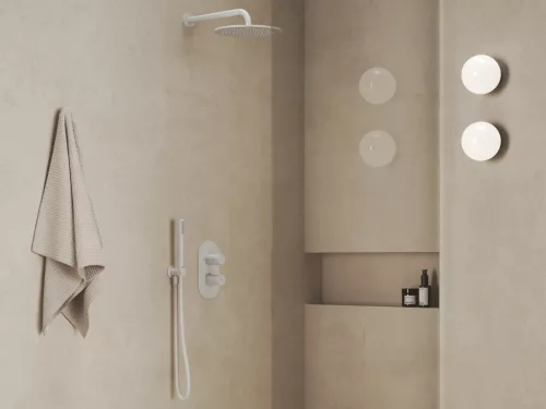 Ravak Esőztető zuhanyfej köralakú, 250 mm 980.10WV, White Velvet