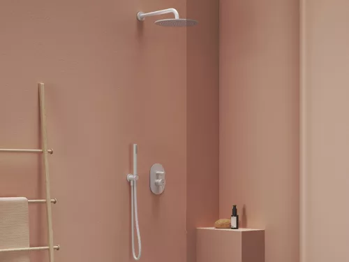 Ravak Fali csatlakozó zuhanyfejhez 702.11WV , White Velvet