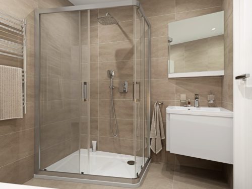 Ravak 10° Free falsík alatti zuhanyszett TD F 090.01CR.O2, króm