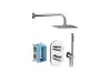 Ravak Chrome II falsík alatti zuhanyszett termo CR II 090.02CR.O2.RB071, króm