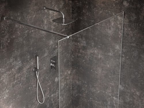 Ravak Flat falsík alatti zuhanyszett FL 090.01CR.O2.RB072, króm