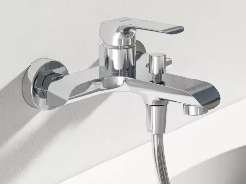 Ravak Flat fali kádcsaptelep szettel, króm FL 022.00CR+S