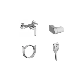 Ravak Flat fali zuhanycsaptelep szettel, króm FL 032.00CR+S