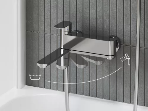 Ravak Chrome fali kádcsaptelep szettel, króm CR II 022.00CR CRS+S
