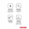 Ravak Chrome fali kádcsaptelep szettel, fekete CR II 022.20BL+S