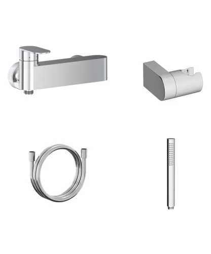 Ravak Chrome fali zuhanycsaptelep szettel, króm CR II 032.00CR CR+S