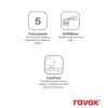 Ravak Chrome fali zuhanycsaptelep szettel, fekete CR II 032.20BL+S