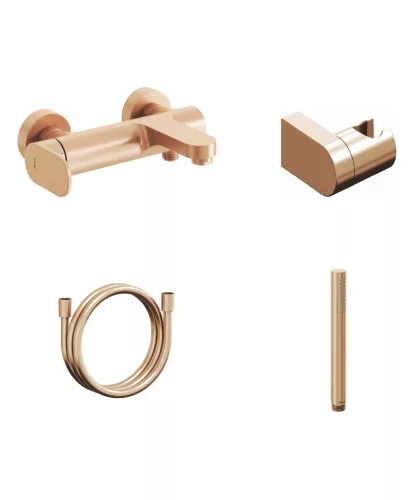 Ravak Eleganta fali kádcsaptelep szettel, rose gold EL 022.60RGB+S