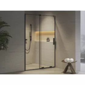 Ravak RODP2 100 zuhanyajtó fekete+transparent