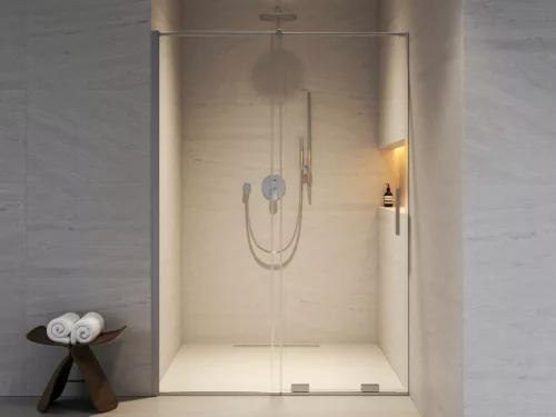 Ravak RODP2 120 zuhanyajtó krómhatású+transparent