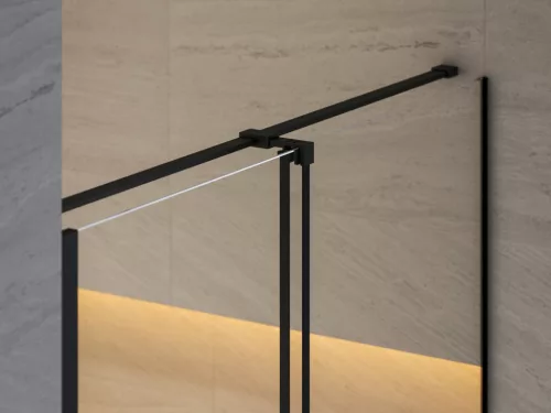 Ravak RODP2 140 zuhanyajtó fekete+transparent