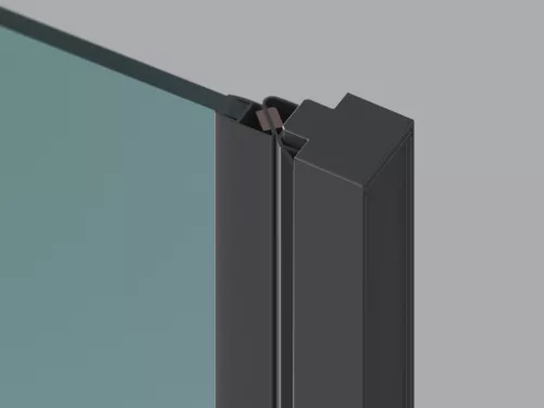 Ravak COOL! COSD1-80 zuhanyajtó fekete+transparent