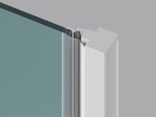 Ravak COOL! COSD1-80 zuhanyajtó matt fehér+transparent