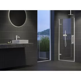 Ravak COOL! COSD1-90 zuhanyajtó matt fehér+transparent