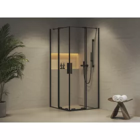 Ravak RORV2 90x90 zuhanykabin fekete+transparent