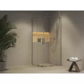 Ravak RORV2 90x90 zuhanykabin krómhatású+transparent