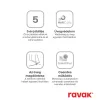 Ravak Blix Slim BLSRV2 80x80 zuhanykabin krómhatású+transparent