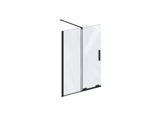 Ravak ROVS2 110 kádparaván fekete+transparent