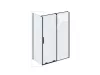 Ravak ROPS 90 fix oldalfal fekete+transparent