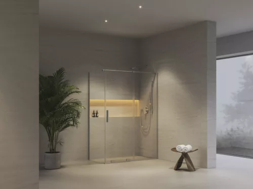 Ravak ROPS 90 fix oldalfal krómhatású+transparent