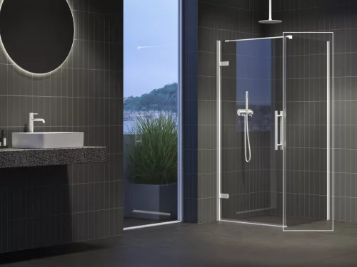 Ravak COOL! COPS-80 fix oldalfal matt fehér+transparent