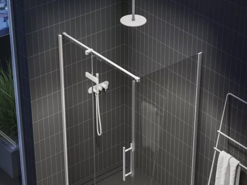 Ravak COOL! COPS-100 fix oldalfal matt fehér+transparent