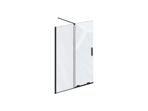 Ravak ROWI 100 zuhanykabin fekete+transparent