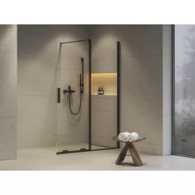 Ravak ROWI 120 zuhanykabin fekete+transparent