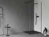 Slate Pro zuhanytálca 80x80 matt fekete