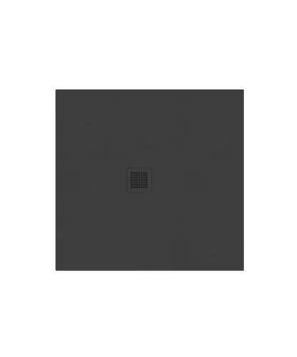 Slate Pro zuhanytálca 80x80 matt fekete