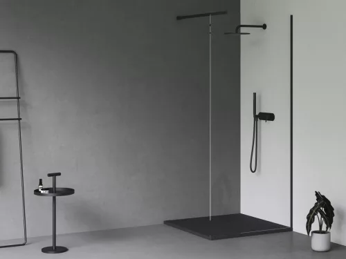 Ravak Slate Pro zuhanytálca 90x90 matt fekete