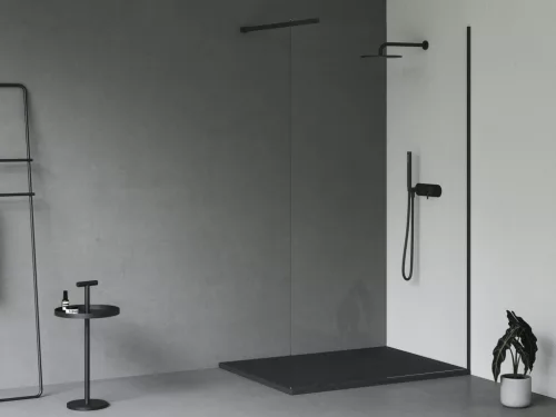 Ravak Slate Pro zuhanytálca 100x90 matt fekete
