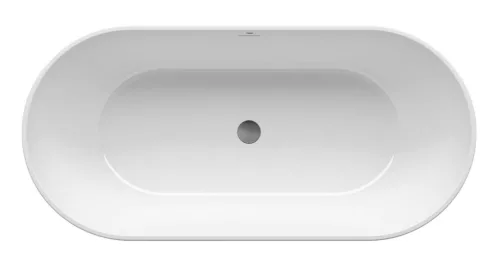 Ravak Freedom O 169x80, akrilkád, fehér szabadonálló, fehér/fekete/króm lefolyó