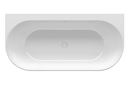 Ravak Freedom Wall 166x80 akrilkád, fehér, fehér/fekete/króm lefolyó