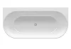Ravak Freedom Wall 166x80 akrilkád, fehér, fehér/fekete/króm lefolyó