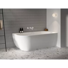   Ravak Freedom Corner 170x80 akrilkád, jobb, fehér, fehér/fekete/króm lefolyó