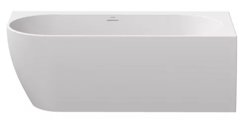 Ravak Freedom Corner 170x80 akrilkád, jobb, fehér, fehér/fekete/króm lefolyó