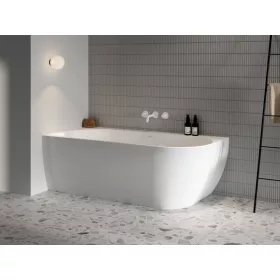   Ravak Freedom Corner 170x80 akrilkád, bal, fehér, fehér/fekete/króm lefolyó