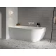 Ravak Freedom Corner 170x80 akrilkád, bal, fehér, fehér/fekete/króm lefolyó