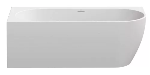 Ravak Freedom Corner 170x80 akrilkád, bal, fehér, fehér/fekete/króm lefolyó